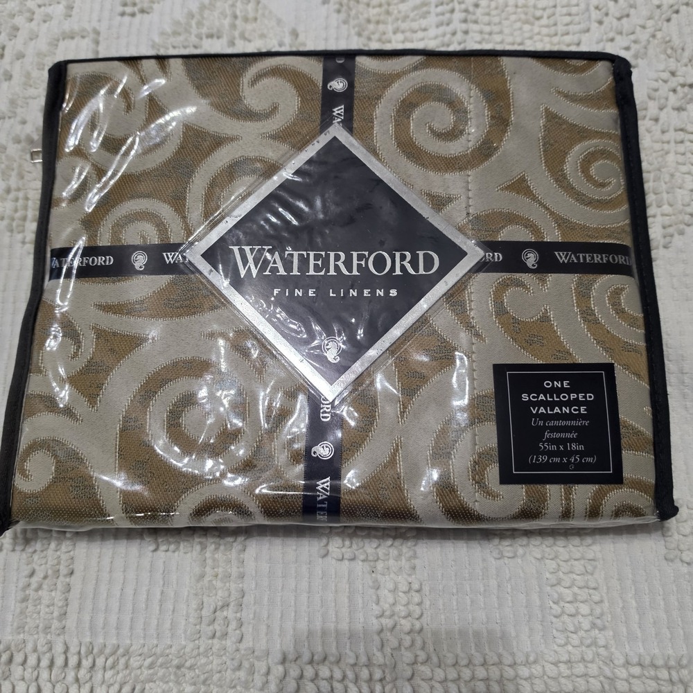 Waterford Fine Linens(2)Waterford Anora Window Panels One Anora Valance New - Picture 7 of 13